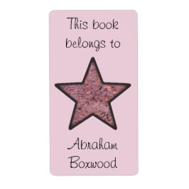 Etiqueta Este Libro Pertenece Al Nombre Personalizado Estre