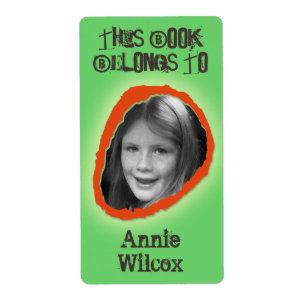 Etiqueta Este Libro Pertenece Al Nombre Personalizado Neutr