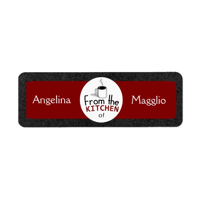 Etiqueta ¡Este Plato Retro Viene De Ti! Personalizado (Frente)