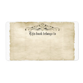 Etiqueta Estilo de la vintage Pergamino antiguo Añadir la e