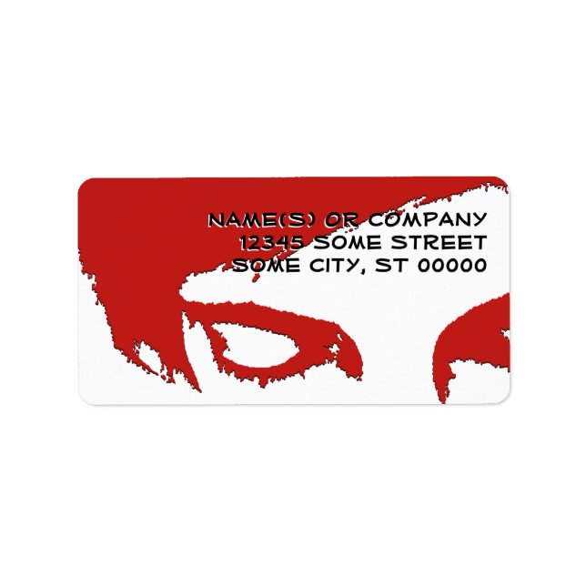 Etiqueta estilo emo (Frente)