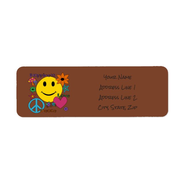 Etiqueta Estilo retro - Personalizar (Frente)