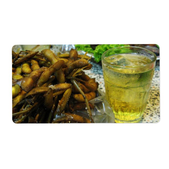 Etiqueta Estilo tailandés de Edamame (Frente)