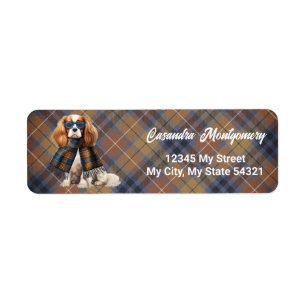 Etiqueta Estiloso Cavalier King Charles Cuadrícula Direcció