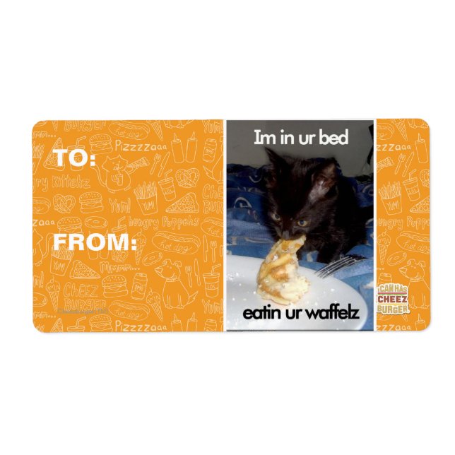 Etiqueta Estoy en tu cama (Frente)