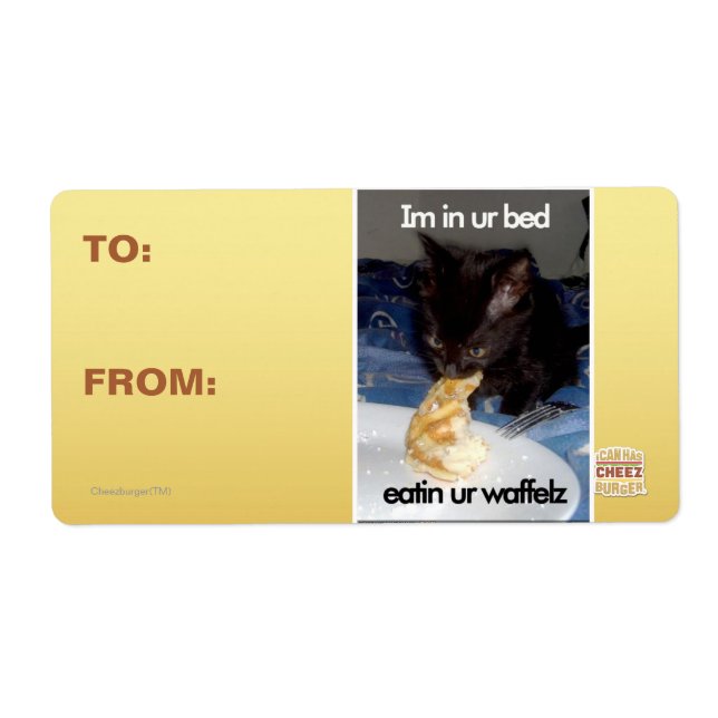 Etiqueta Estoy en tu cama (Frente)