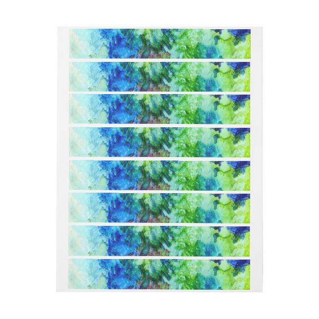 Etiqueta estrafalaria de Artsy inky (hoja)