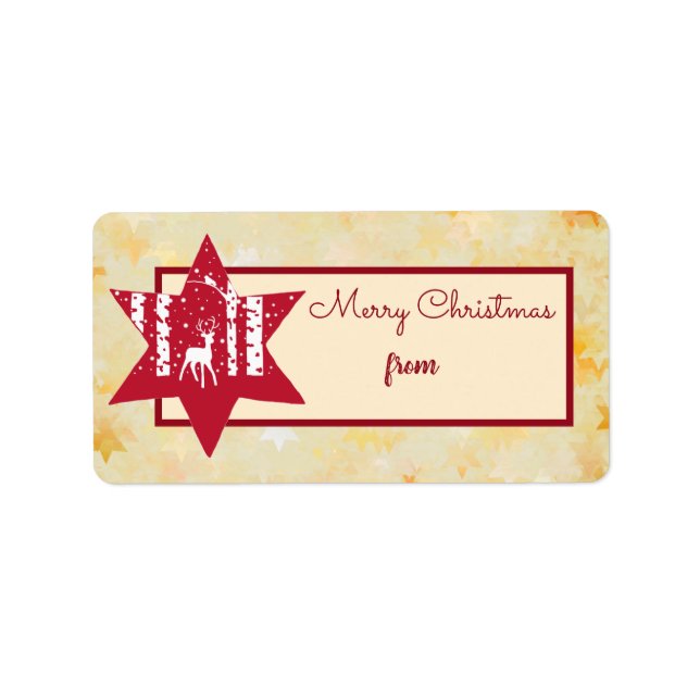 Etiqueta Estrella de bosque (Frente)