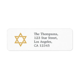 Etiqueta Estrella de David Bat Mitzvah