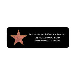 Etiqueta Estrella de Hollywood personalizada