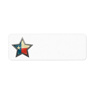 Etiqueta Estrella de la bandera de Tejas