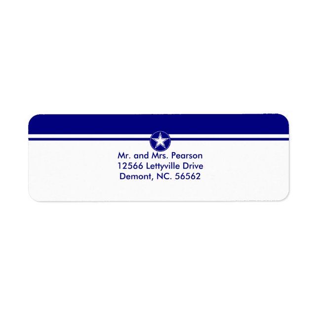 Etiqueta Estrella de la Fuerza Aérea (Frente)