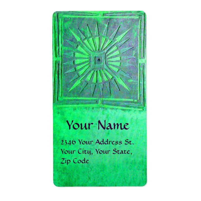 Etiqueta ESTRELLA DE LA MAÑANA, verde (Frente)