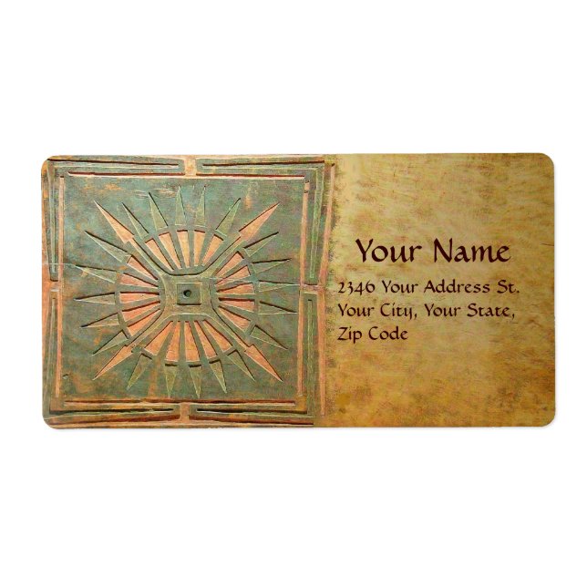 Etiqueta ESTRELLA DE LA MAÑANA, verde, amarillo marrón (Frente)