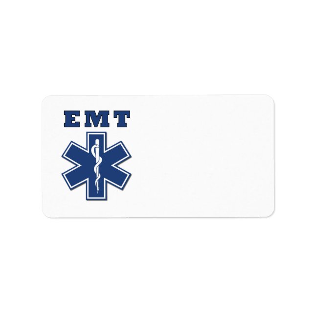 Etiqueta Estrella de la vida de EMT (Frente)