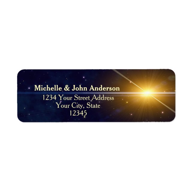 Etiqueta Estrella navidad (Frente)