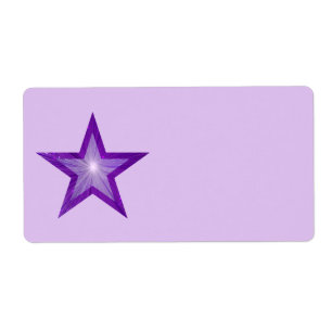Etiqueta Estrella púrpura grande púrpura pálido pl