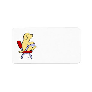 Etiqueta Estudiante amarillo 1 de Labrador