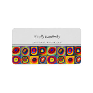Etiqueta Estudio de color de Wassily Kandinsky