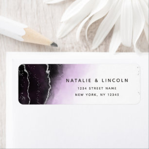 Etiqueta Ethereal Mist Ombre Ultra Violet Return Address