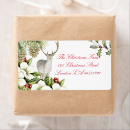 Etiqueta Etiket kerst hert