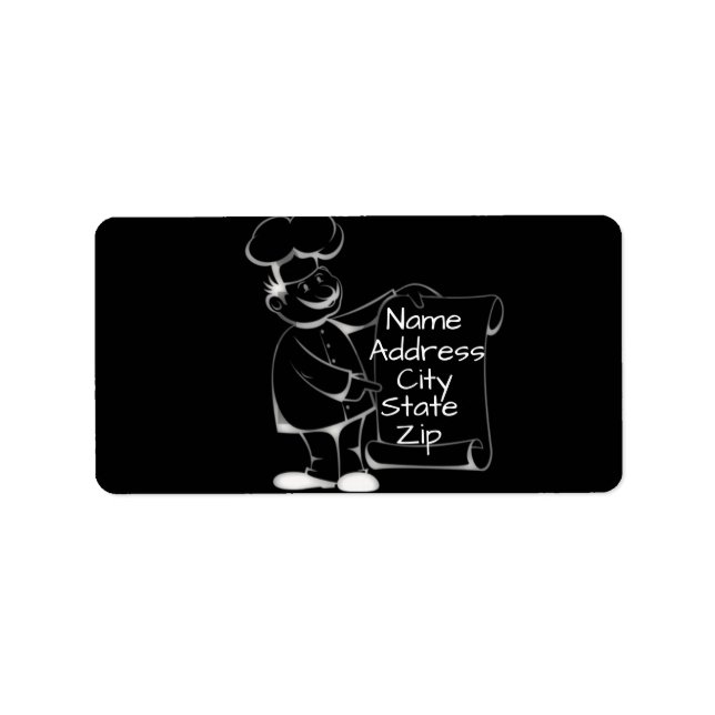 ETIQUETA ***ETIQUETA DE DIRECCIÓN DE CHEF*** (Frente)