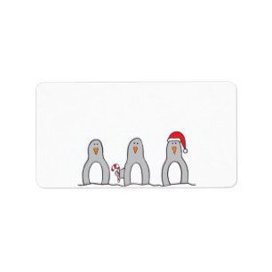Etiqueta "Etiqueta del trío del pingüino"