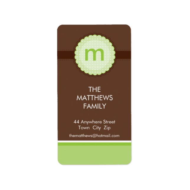 Etiqueta ETIQUETA: monograma 2P (Frente)