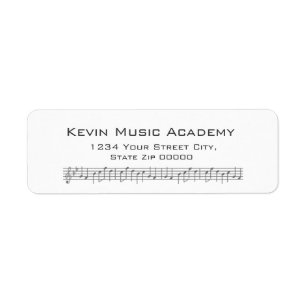 Etiqueta "Etiquetas del remite de la cuenta de la música"