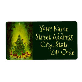 Etiqueta Etiquetas, hoja de la hermosa Navidad vintage_1950