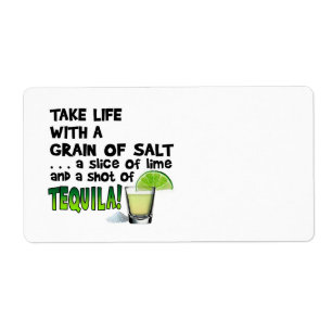 ETIQUETA ETIQUETAS, MARCAS - ¡VIDA, LIMÓN, SAL, TEQUILA!