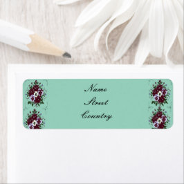 Etiqueta Étiquette de retour Bouquet Violettes