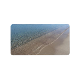 Etiqueta étiquettes autocollantes Mer cristalline