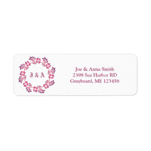 Etiqueta Etnia retro floral Mandala