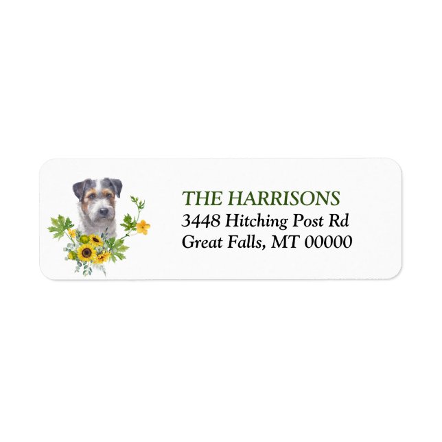 Etiqueta Eucalyptus Jack Russell Terrier (Frente)