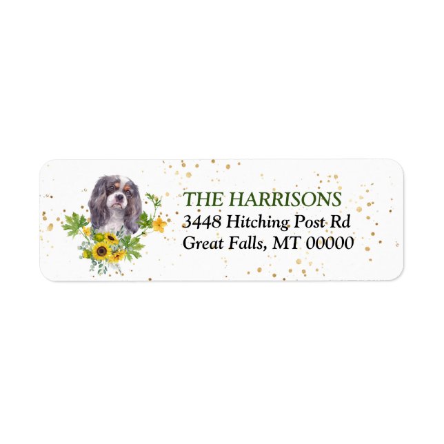 Etiqueta Eucalyptus King Charles Spaniel (Frente)