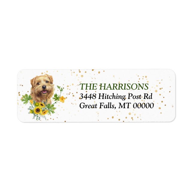 Etiqueta Eucalyptus Norfolk Terrier (Frente)