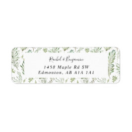Etiqueta Eucalyptus Script Boda Boho Moda Greenerenery