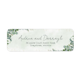 Etiqueta Eucalyptus Wedding Return Address Labels 1001