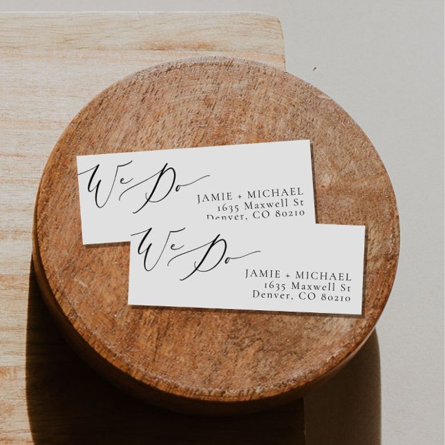 Etiqueta EVELYN Elegant Calligraphy Script We Do Boda (Subido por el creador)