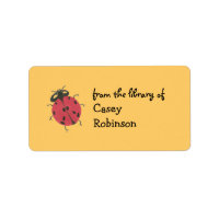 Ex libris personalizado de mariquita
