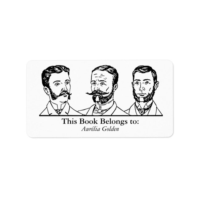 Etiqueta Ex Libris - Tres hombres v3 (Frente)