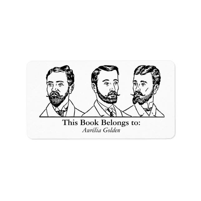 Etiqueta Ex Libris - Tres hombres v5 (Frente)