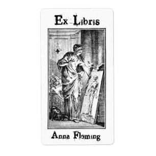 Etiqueta Ex señora de la pintura de Libris