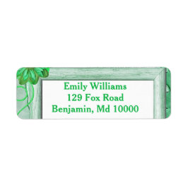 Etiqueta Excelente floral verde