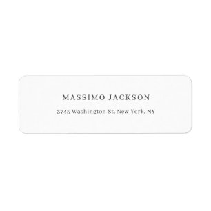 Etiqueta Exclusivo Personal Clásico Negro Blanco