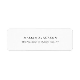 Etiqueta Exclusivo Personal Clásico Negro Blanco