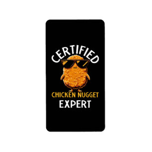 Etiqueta Experto Certificado en Nuggets de Pollo