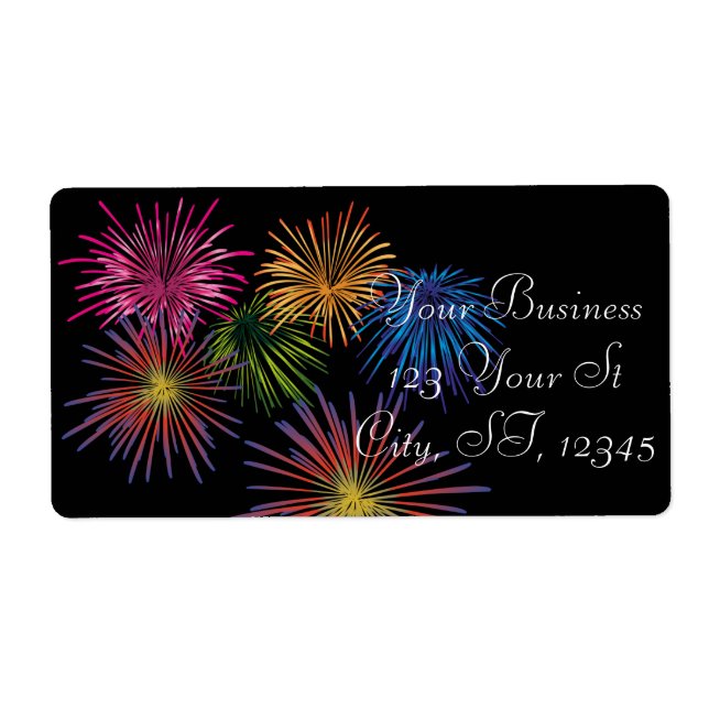 Etiqueta Explosión de fuegos artificiales Thunder_Cove (Frente)