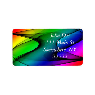 Etiqueta Extracto del espectro del arco iris